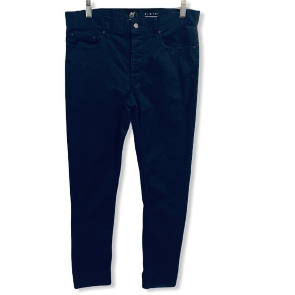 H & M slim fit blue pants